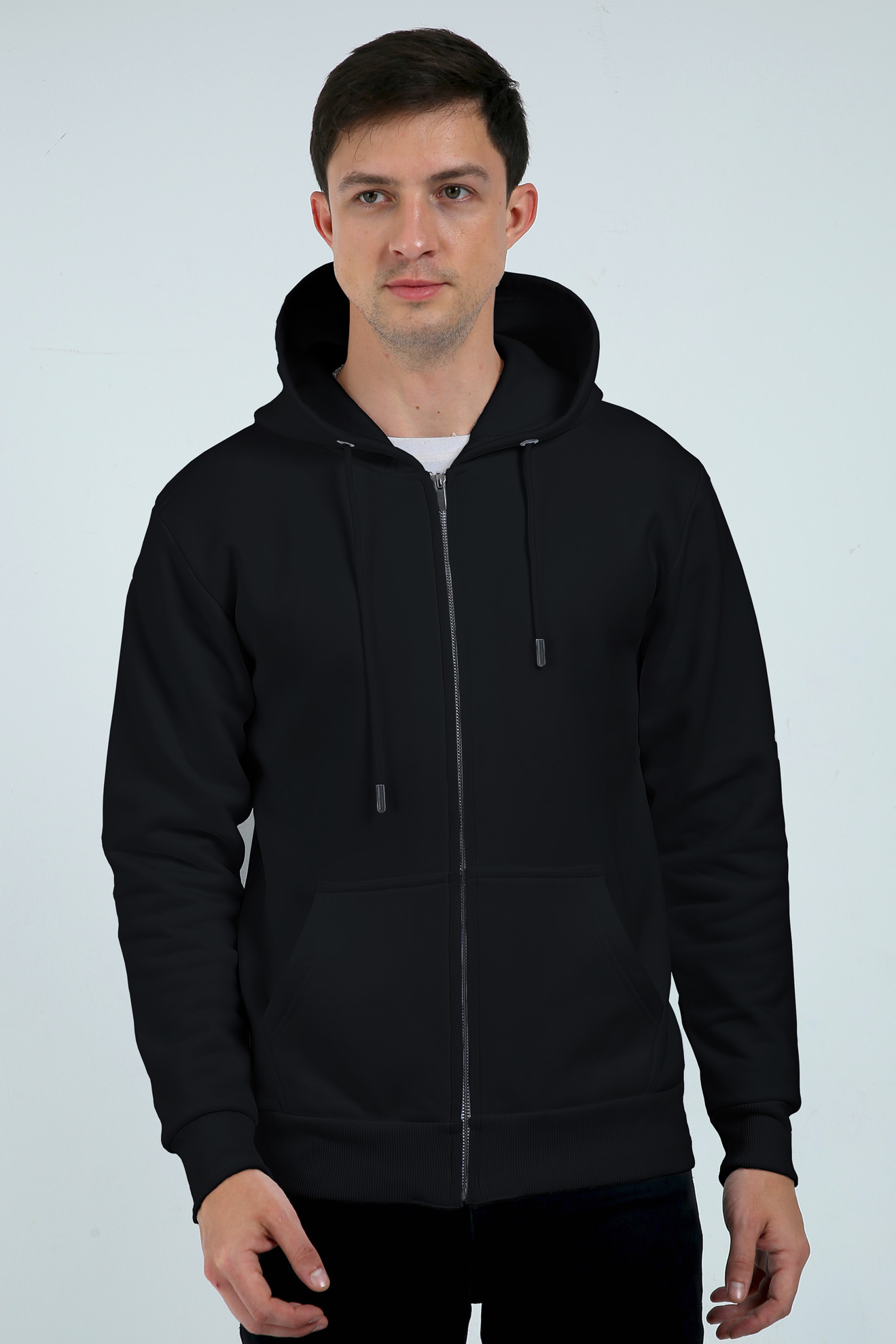 Coutuure Classic Heavy Zip Hoodie - Black - Men’s Stylish Hoodie