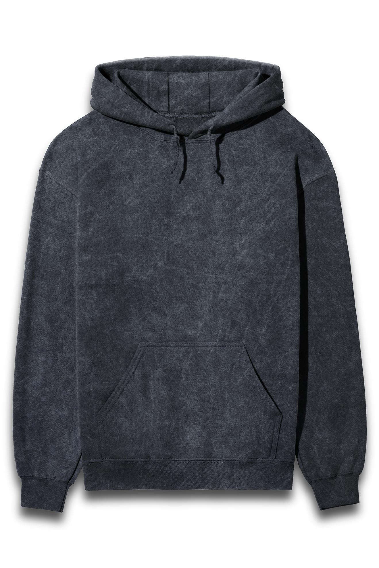 Acid Wash Hoodie Navy Blue for Men - Timeless Style