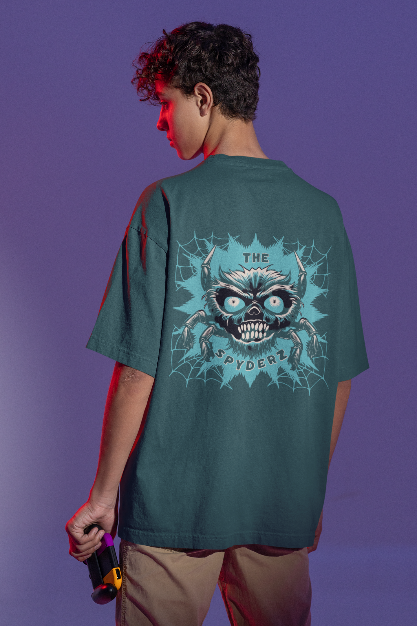 Venom Web T-Shirt Oversized Style