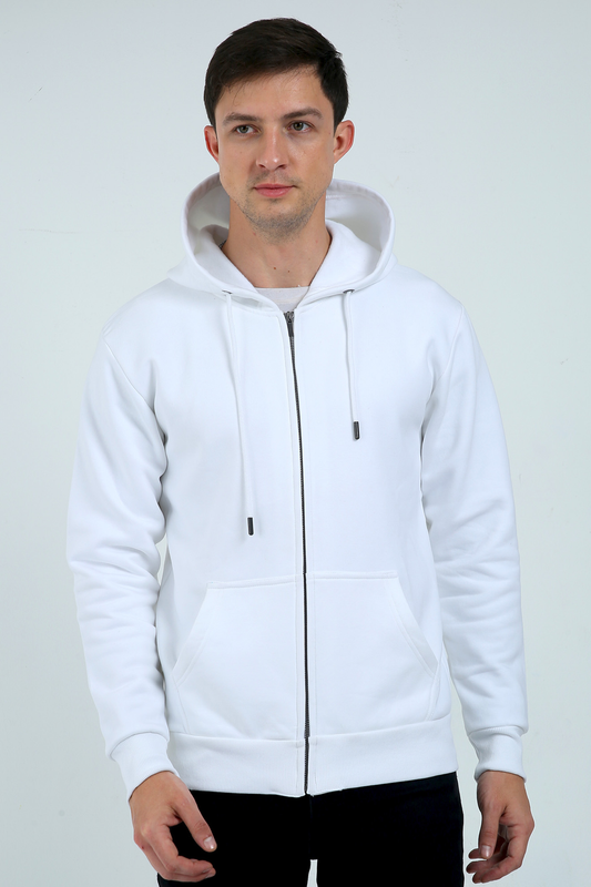 Coutuure Classic Heavy Zip Hoodie - White - for Men