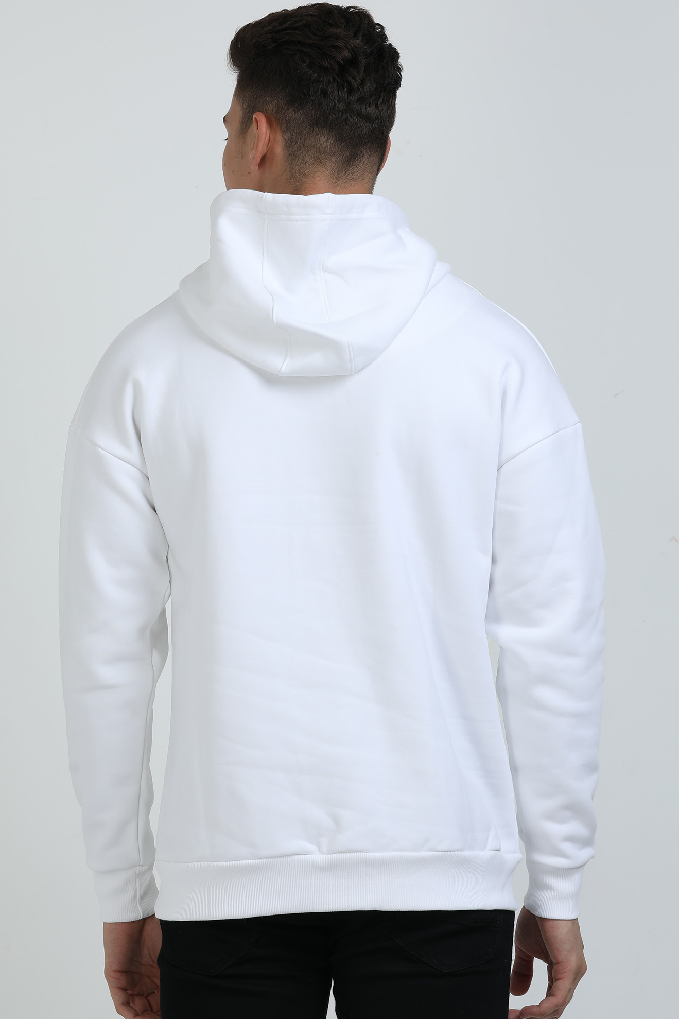 Signature Couture White Hoodie for Men - Stylish and Comfortable Hoodie