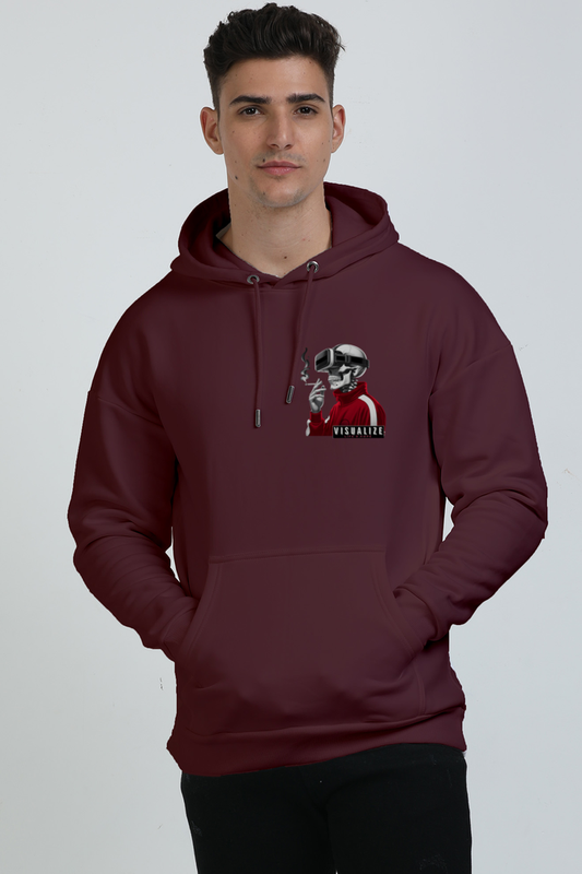Your Reality Maroon Hoodie for Men