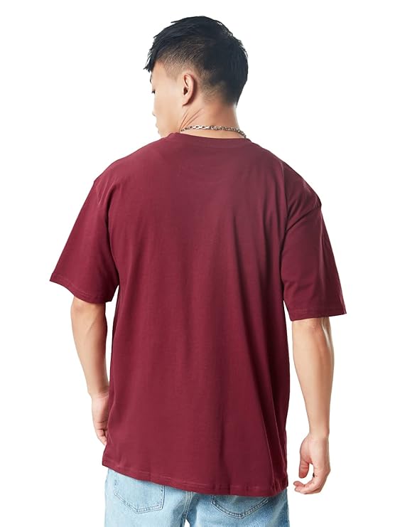 "Crimson Edge" Oversized T-Shirt