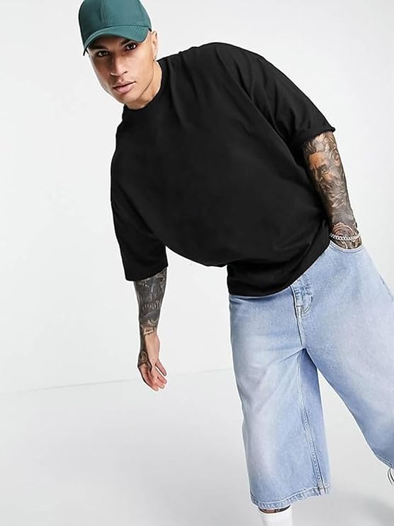 "Plain Eternal Black" Oversized T-Shirt
