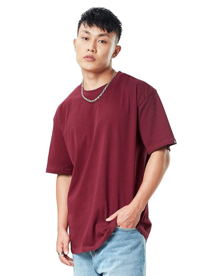 "Crimson Edge" Oversized T-Shirt