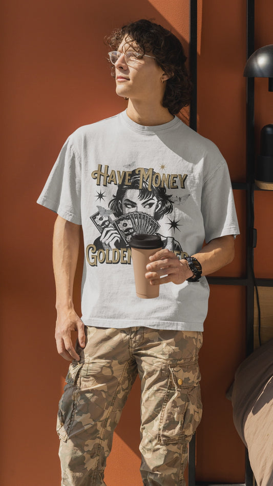 "Golden Power" Oversized T-Shirt