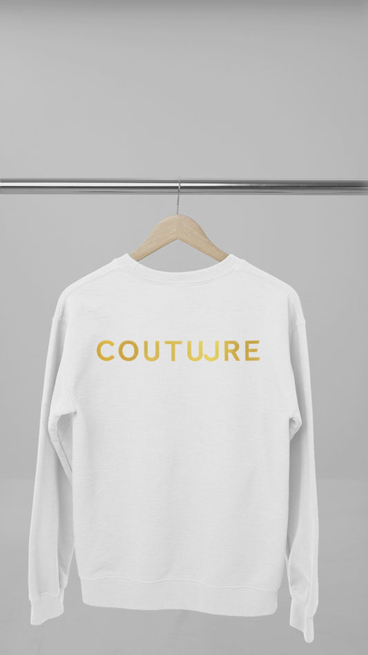 "Pure Essence" White Sweatshirt — Signature Collection by Coutuure
